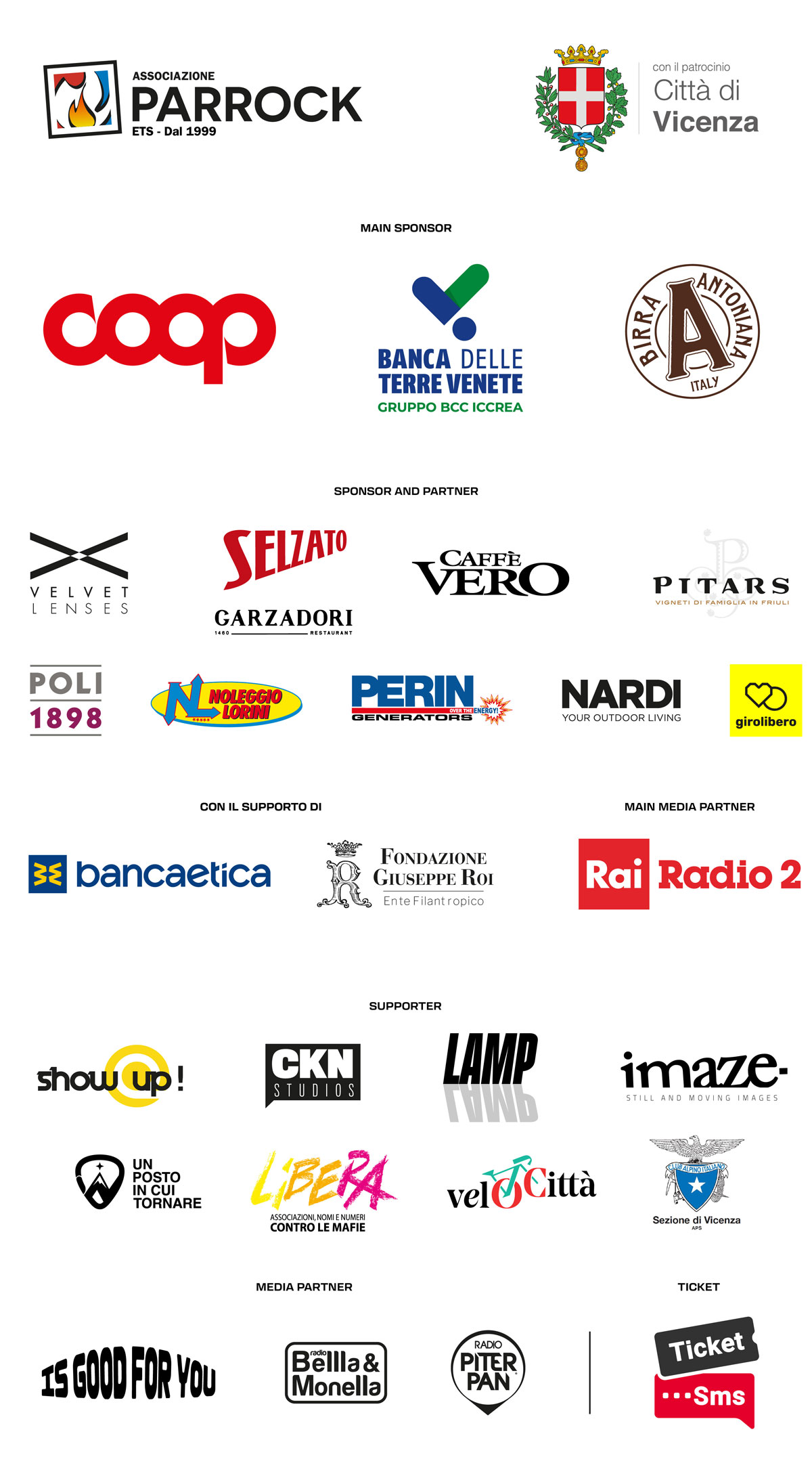 Sponsor e partner del Lumen Festival 2026