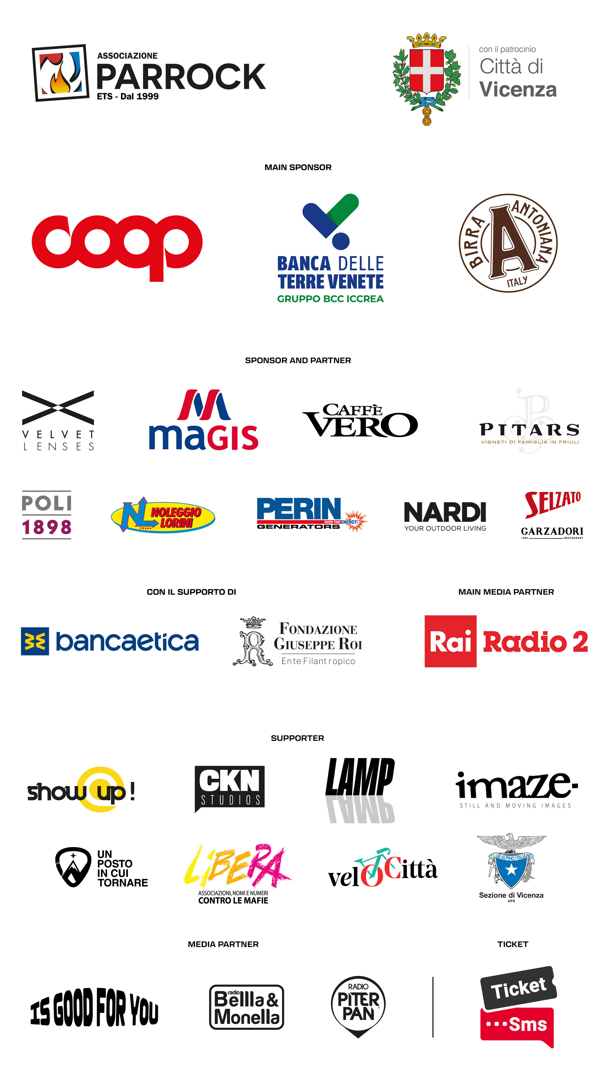 Sponsor e partner del Lumen Festival 2026